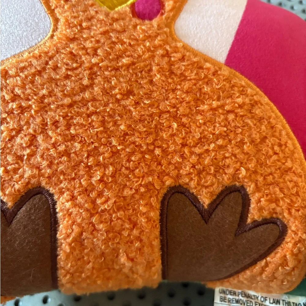 Vibrant Turkey Bird decorative pillow ,Thanksgiving day !!!